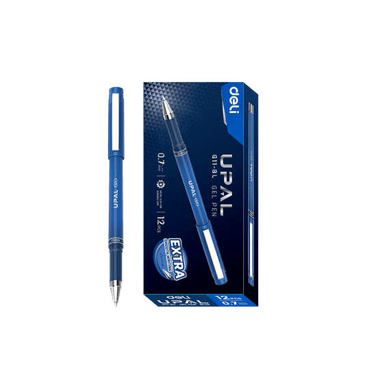 DELI ΣΤΥΛΟ GEL ΚΑΠΑΚΙ ΜΠΛΕ ΜΕΛΑΝΙ 0.7mm UPAL ΜΠΛΕ 12 ΤΕΜΑΧΙΑ