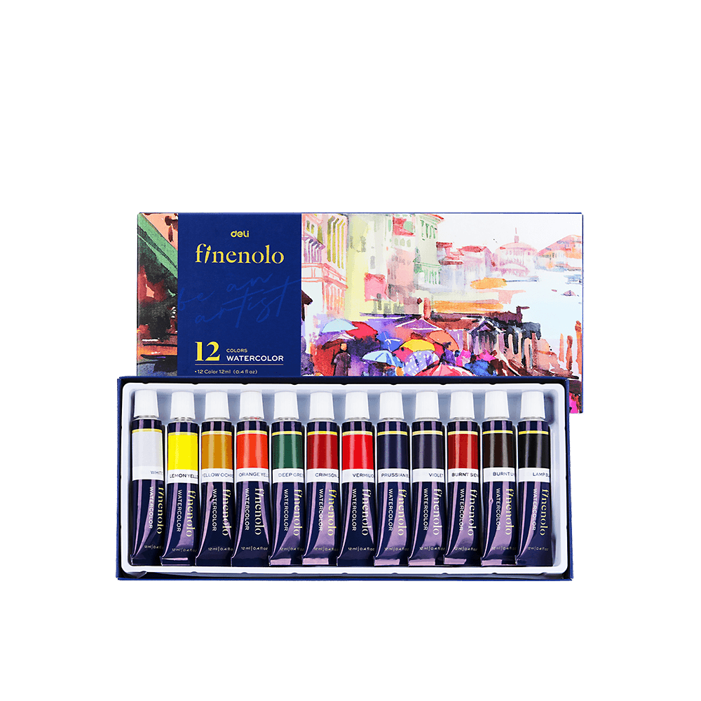 DELI ΧΡΩΜΑ ΑΚΟΥΑΡΕΛΑΣ 12x12ml FINENOLO