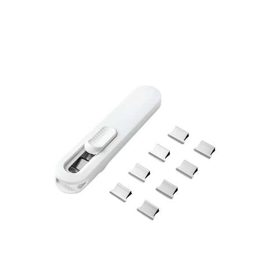 NUSIGN ΣΥΡΡΑΠΤΙΚΟ ΤΥΠΟΥ ΚΛΙΠ & 8 ΚΛΙΠ BLISTER 9 ΤΕΜΑΧΙΑ 16mm 40 ΦΥΛΛΑ ΛΕΥΚΟ
