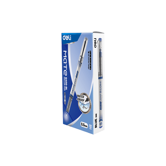 DELI ΣΤΥΛΟ ROLLER ΚΑΠΑΚΙ 0.5mm MATE ΜΠΛΕ 12 ΤΕΜΑΧΙΑ