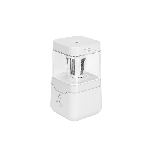 DELI ΞΥΣΤΡΑ ΕΠΙΤΡΑΠΕΖΙΑ ΜΠΑΤΑΡΙΑΣ/USB Φ6.9-8mm 76x76x157mm ΛΕΥΚΗ