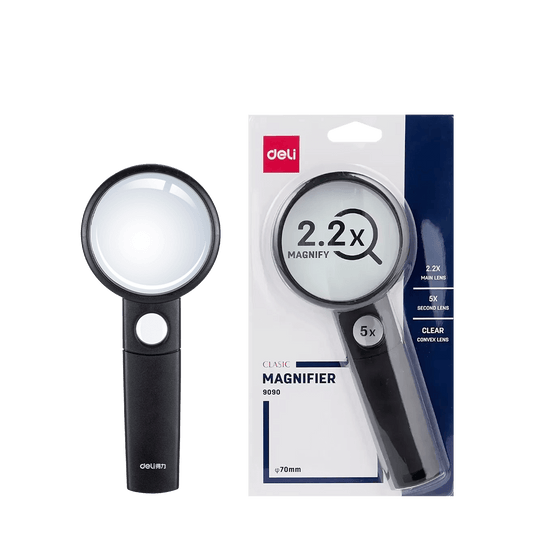 DELI ΦΑΚΟΣ ΜΕΓΕΘΥΝΤΙΚΟΣ ΡΑΚΕΤΑ 2.2x ΠΛΑΣΤΙΚΟΣ BLISTER 70mm ΜΑΥΡΟΣ