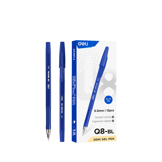 DELI ΣΤΥΛΟ SEMI GEL ΜΠΛΕ ΜΕΛΑΝΙ 0.5mm THINK ΜΠΛΕ 12 ΤΕΜΑΧΙΑ