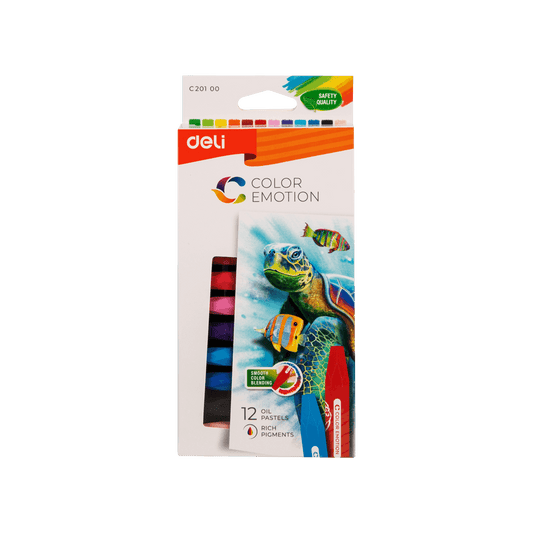DELI ΛΑΔΟΠΑΣΤΕΛ 12 ΧΡΩΜΑΤΑ COLOR EMOTION 20 ΤΕΜΑΧΙΑ