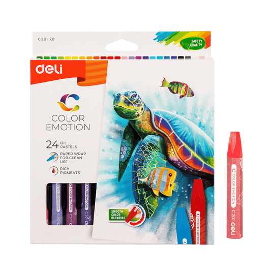 DELI ΛΑΔΟΠΑΣΤΕΛ 24 ΧΡΩΜΑΤΑ COLOR EMOTION 24 ΤΕΜΑΧΙΑ