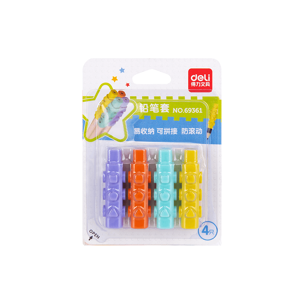 DELI ΚΑΠΑΚΙ ΜΟΛΥΒΙΟΥ ΠΛΑΣΤΙΚΟ 80x11mm 4 ΤΕΜΑΧΙΑ ΑΣΣΟΡΤΙ