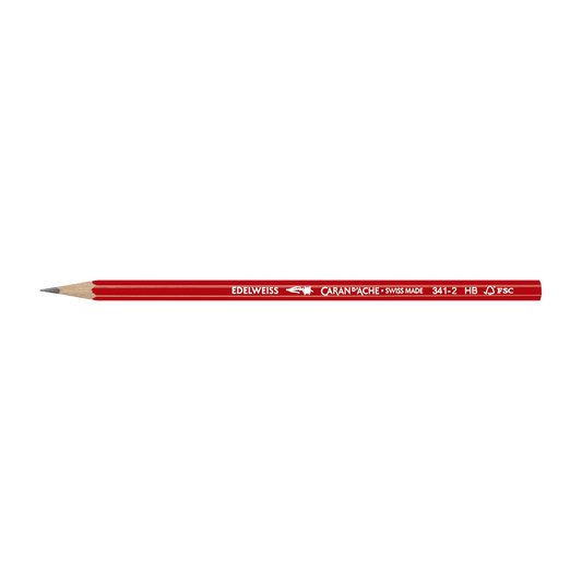 CΑRAN D'ACHE ΜΟΛΥΒΙ ΕΞΑΓΩΝΙΚΟ HB GRAPHITE EDELWEISS ΚΟΚΚΙΝΟ 12Τ
