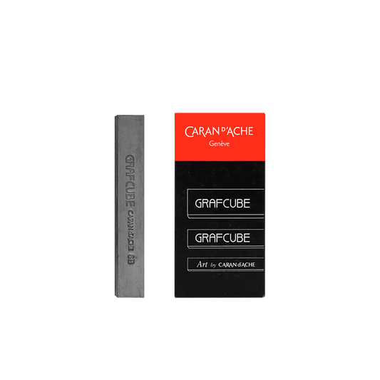 CARAN D'ACHE ΚΑΡΒΟΥΝΟ ΖΩΓΡΑΦΙΚΗΣ ΠΛΑΚΕ 15mm 6B GRAPHITE GRAFCUBE