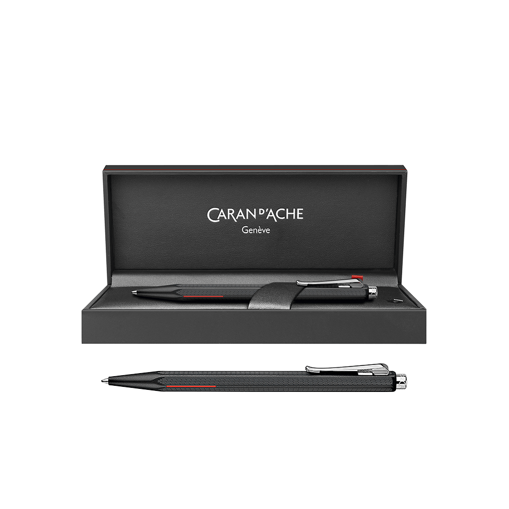 CARAN D'ACHE ΣΤΥΛΟ BALLPOINT ΜΑΥΡΟ ΜΕΛΑΝΙ ΜΕΤΑΛΛΙΚΟ ΣΕ ΜΕΤΑΛΛΙΚΟ ΚΟΥΤΙ MEDIUM ECRIDOR BLACK MAT