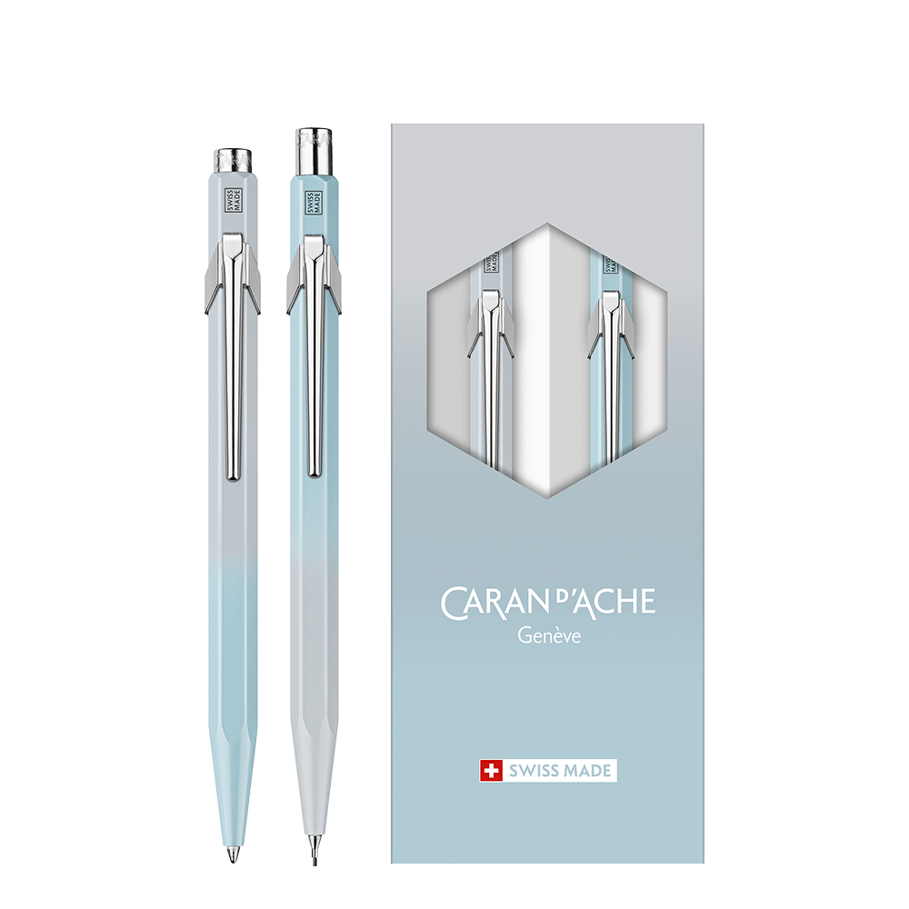CARAN D'ACHE ΣΤΥΛΟ BALLPOINT 849 & ΜΟΛΥΒΙ ΜΗΧΑΝΙΚΟ 0.5mm 844 ΣΕΤ LTD 2024 BLUE LAGOON
