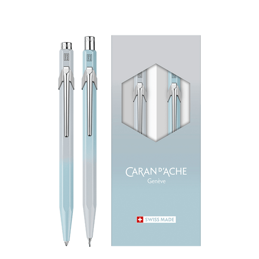 CARAN D'ACHE ΣΤΥΛΟ BALLPOINT 849 & ΜΟΛΥΒΙ ΜΗΧΑΝΙΚΟ 0.5mm 844 ΣΕΤ LTD 2024 BLUE LAGOON