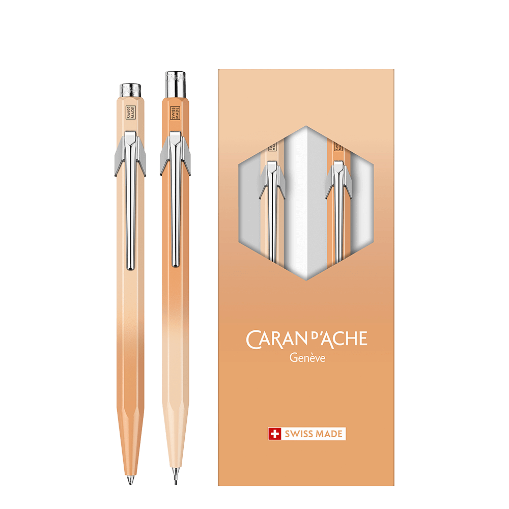 CARAN D'ACHE ΣΤΥΛΟ BALLPOINT 849 & ΜΟΛΥΒΙ ΜΗΧΑΝΙΚΟ 0.5mm 844 ΣΕΤ 2 ΤΕΜΑΧΙΑ LTD 2024 SUNSET SKY