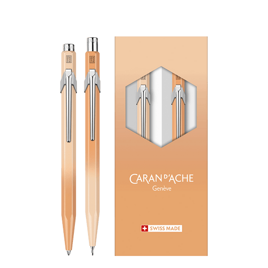 CARAN D'ACHE ΣΤΥΛΟ BALLPOINT 849 & ΜΟΛΥΒΙ ΜΗΧΑΝΙΚΟ 0.5mm 844 ΣΕΤ 2 ΤΕΜΑΧΙΑ LTD 2024 SUNSET SKY