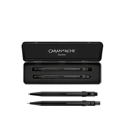 CΑRAN D'ACHE ΣΤΥΛΟ BALLPOINT 849 & ΜΟΛΥΒΙ ΜΗΧΑΝΙΚΟ 0.7mm ΣΕΤ 2 ΤΕΜΑΧΙΑ LTD ΜΑΥΡΟ