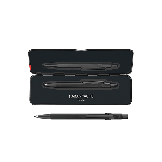 CARAN D'ACHE ΜΟΛΥΒΙ ΜΗΧΑΝΙΚΟ 2mm ΣΕ ΚΟΥΤΙ ΜΕΤΑΛΛΙΚΟ FIXPENCIL ΜΑΥΡΟ