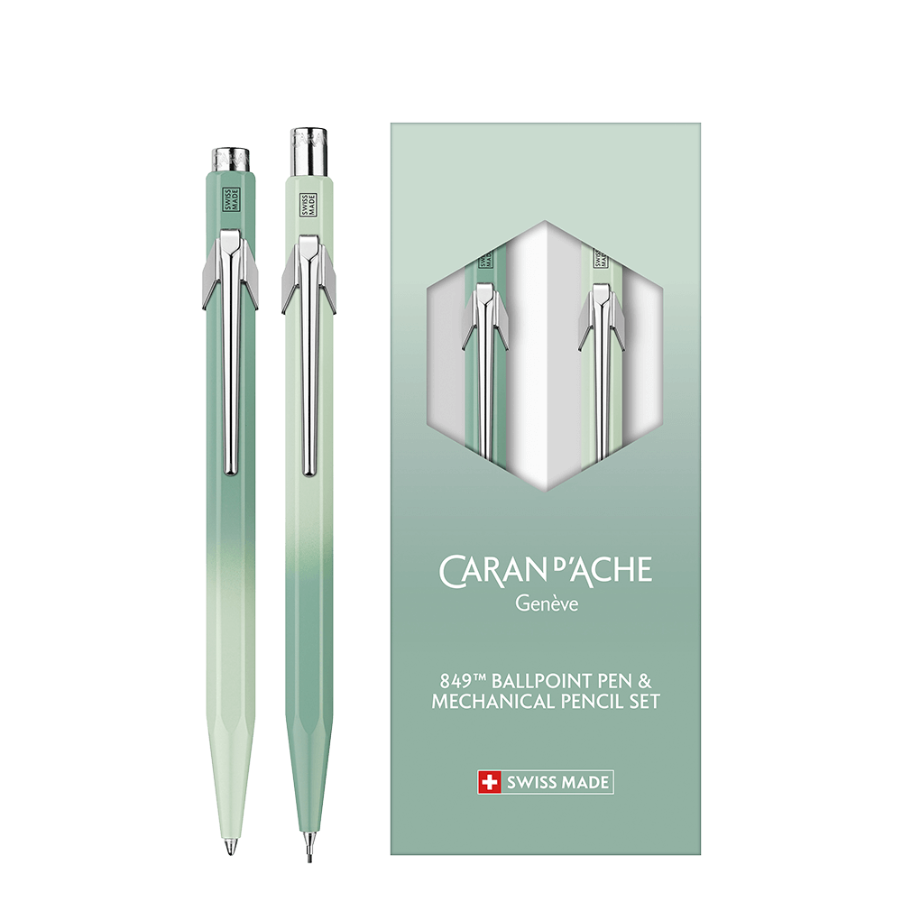 CΑRAN D'ACHE ΣΤΥΛΟ BALLPOINT 849 & ΜΟΛΥΒΙ ΜΗΧΑΝΙΚΟ 0.5mm ΣΕΤ 2 ΤΕΜΑΧΙΑ LTD 2025 MISTY FOREST
