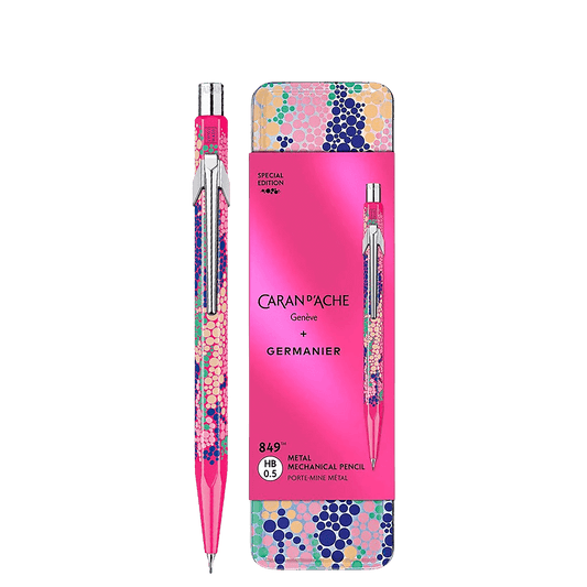 CARAN D'ACHE ΜΟΛΥΒΙ ΜΗΧΑΝΙΚΟ 0.5mm ΣΕ ΜΕΤΑΛΛΙΚΟ ΚΟΥΤΙ 849 GERMANIER PINK FLUO