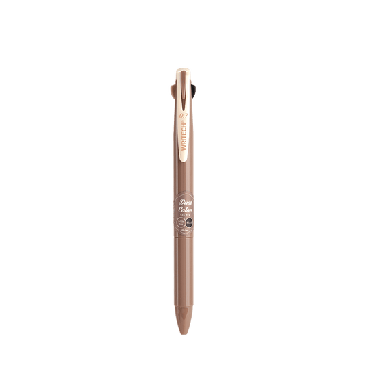 WRITECH ΣΤΥΛΟ GEL ΚΟΥΜΠΙ ΔΙΧΡΩΜΟ 0.7mm DUAL COLOR MILK TEA/ΜΑΥΡΟ 12 ΤΕΜΑΧΙΑ