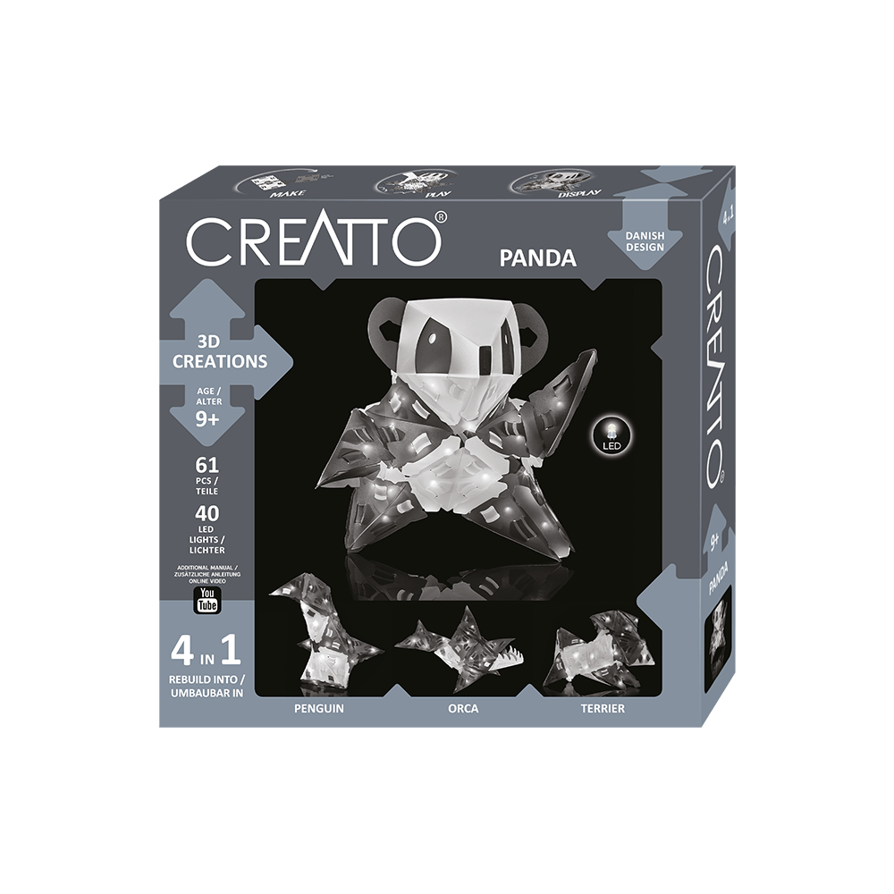KOSMOS 3D ΚΑΤΑΣΚΕΥΗ ΜΕ LED 4 ΣΕ 1 ΠΑΝΤΑ CREATTO