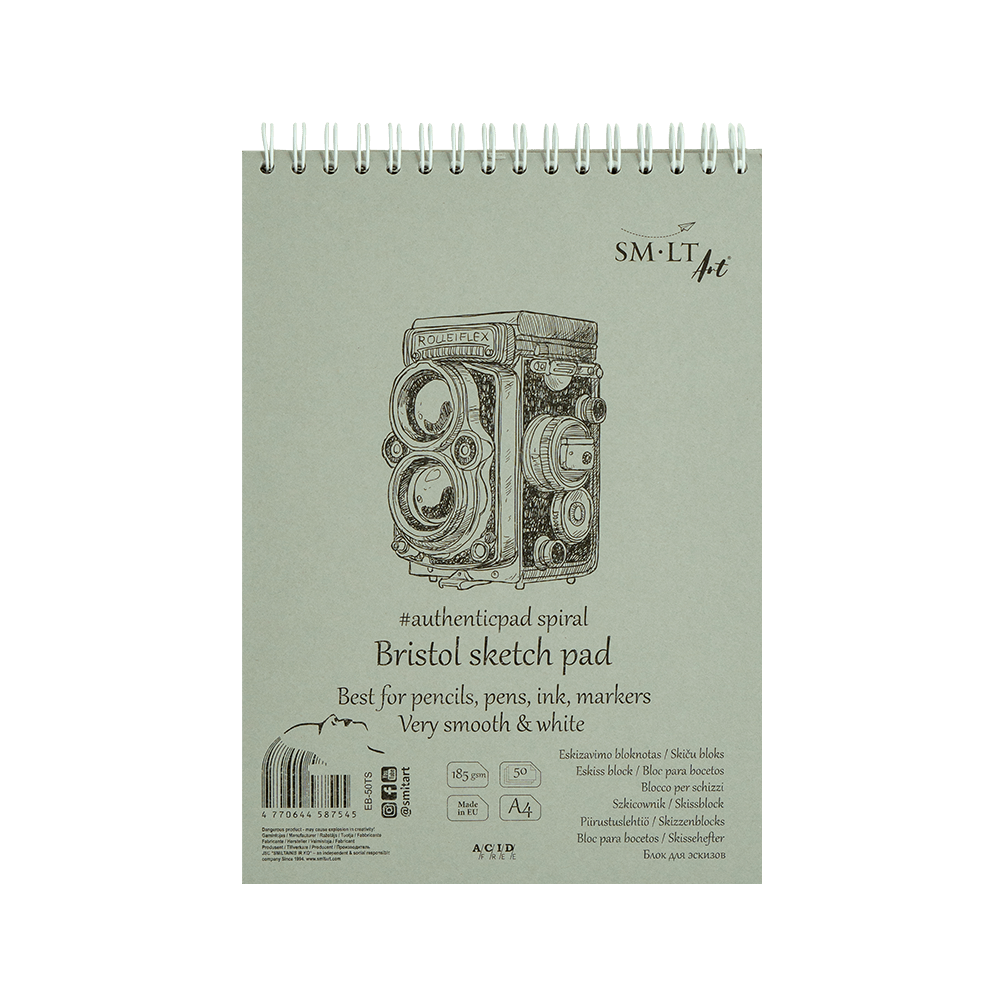 SMLT ART ΜΠΛΟΚ ΣΧΕΔΙΟΥ BRISTOL 50 ΦΥΛΛΑ Α4 185gsm