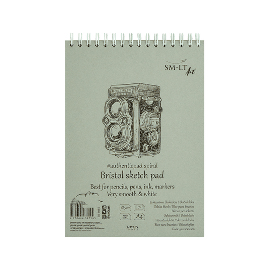 SMLT ART ΜΠΛΟΚ ΣΧΕΔΙΟΥ BRISTOL 50 ΦΥΛΛΑ Α4 185gsm