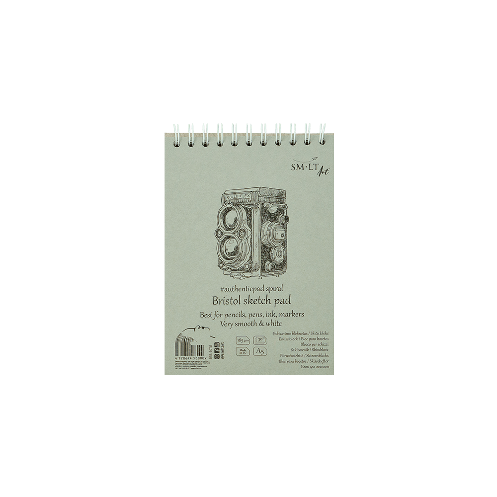 SMLT ART ΜΠΛΟΚ ΣΧΕΔΙΟΥ BRISTOL 30 ΦΥΛΛΑ Α5 185gsm