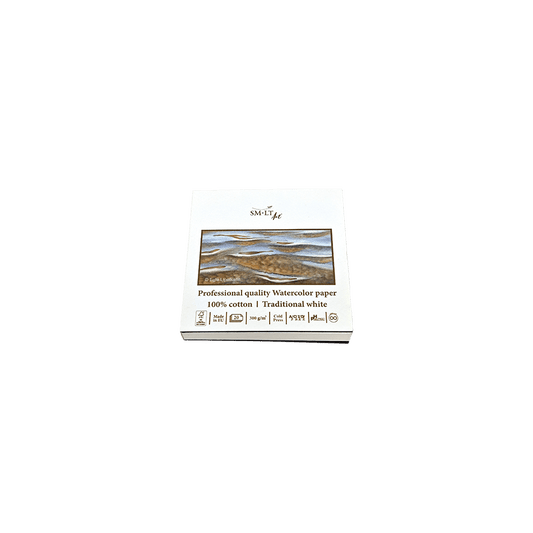 SMLT ART ΜΠΛΟΚ ΣΧΕΔΙΟΥ ΑΚΟΥΑΡΕΛΑΣ 20 ΦΥΛΛΑ 9x9cm 300gsm PRO FSC