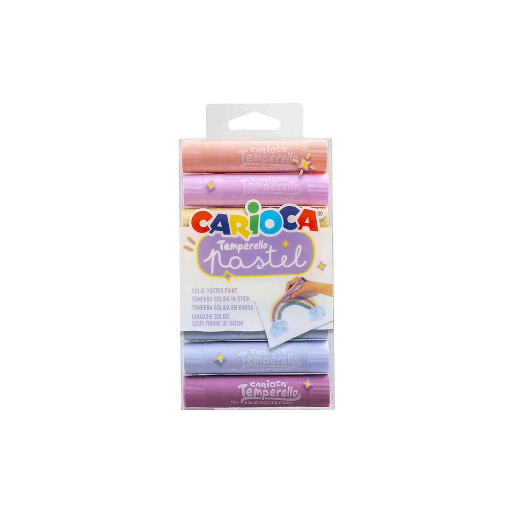CARIOCA ΤΕΜΠΕΡΑ ΣΤΙΚ WASHABLE 8 ΧΡΩΜΑΤΑ ΠΑΣΤΕΛ 8 ΤΕΜΑΧΙΑ