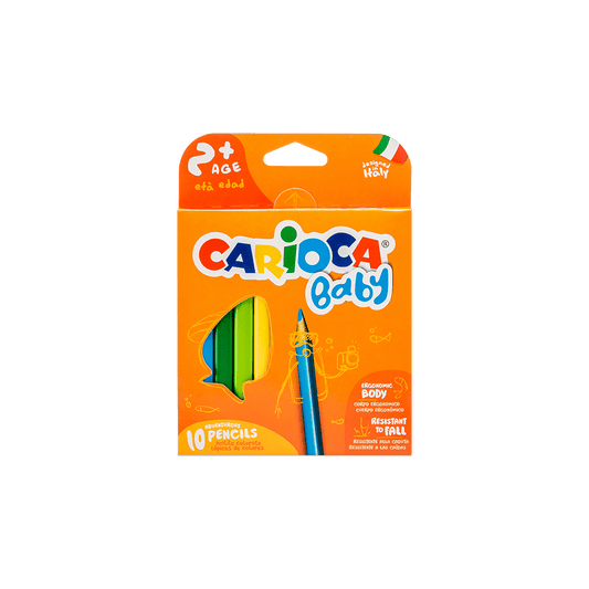 CARIOCA ΚΡΑΙΓΙΟΝ (ΞΥΛΟΜΠΟΓΙΕΣ) 10 ΧΡΩΜΑΤΑ BABY 2+