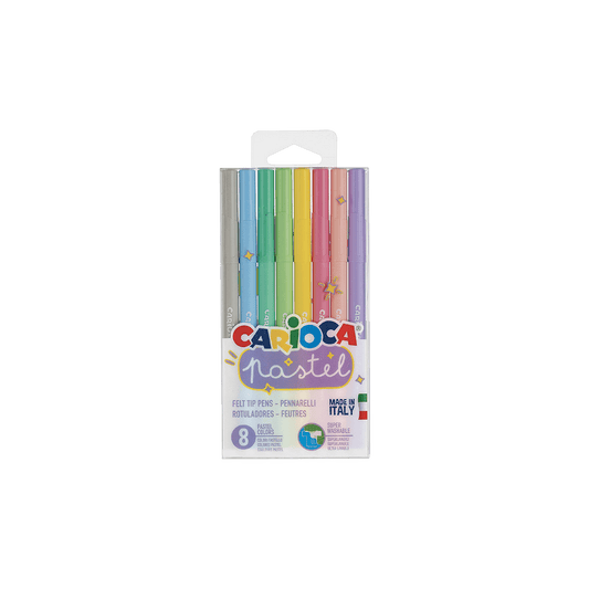 CARIOCA ΜΑΡΚΑΔΟΡΟΣ PASTEL ΑΣΣΟΡΤΙ 8 ΧΡΩΜΑΤΑ