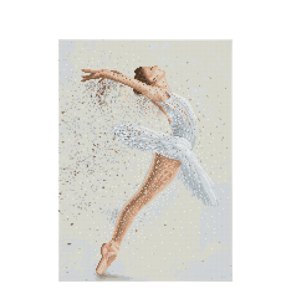 DIAMOND DOTZ ΚΑΤΑΣΚΕΥΗ ΨΗΦΙΔΩΤΟ ΚΑΜΒΑΣ BLISTER 37x51.5cm SQUARES ΜΠΑΛΑΡΙΝΑ
