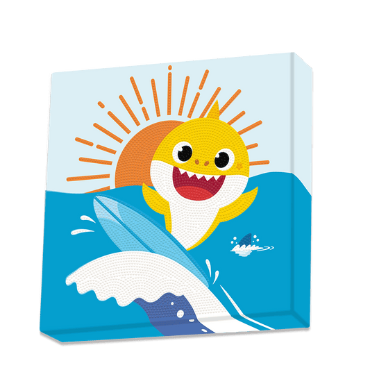 DIAMOND DOTZ ΚΑΤΑΣΚΕΥΗ ΨΗΦΙΔΩΤΟ BOX 28x28cm DOTZBOX BABY SHARK