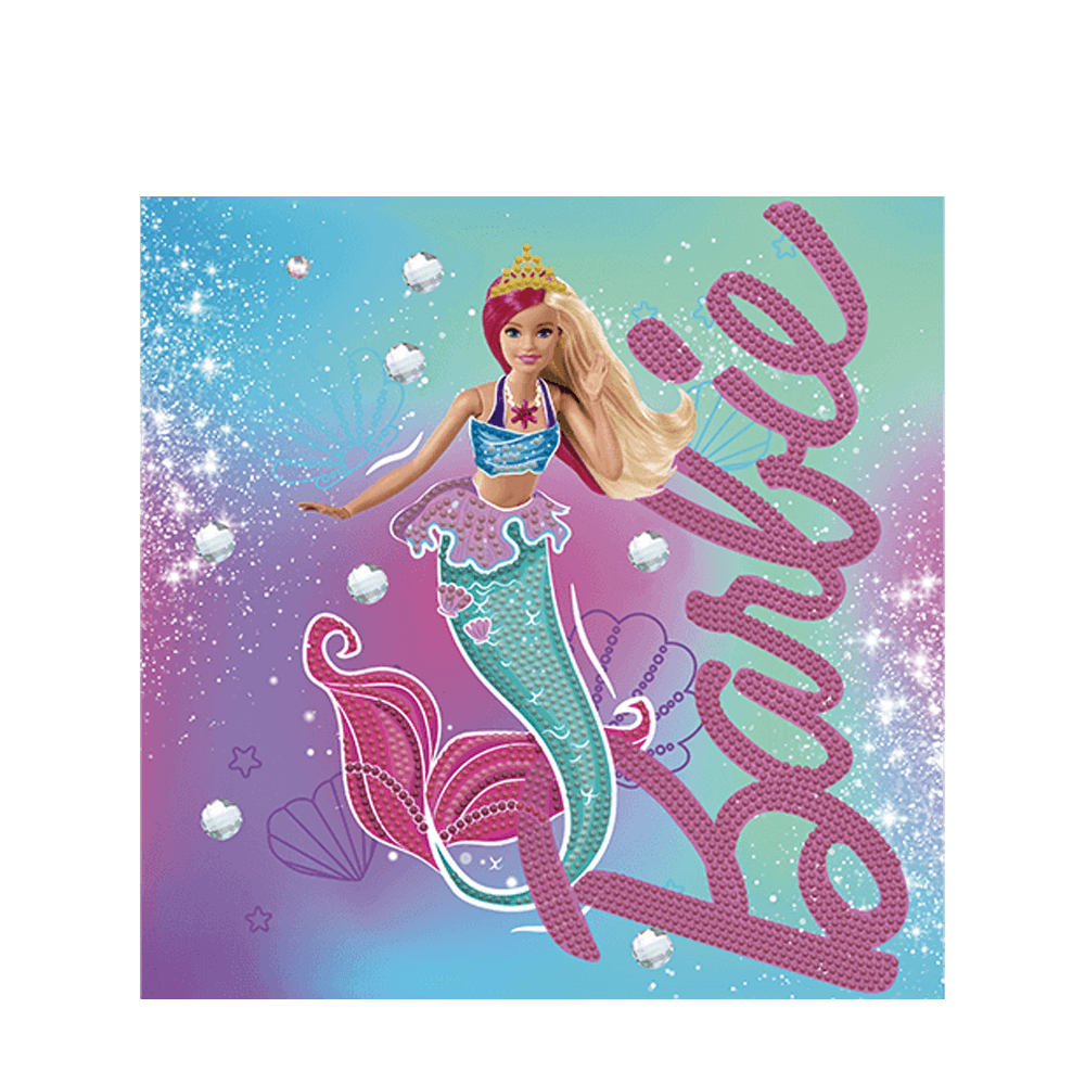 DIAMOND DOTZ ΚΑΤΑΣΚΕΥΗ ΨΗΦΙΔΩΤΟ BOX 28x28cm DOTZBOX BARBIE ΓΟΡΓΟΝΑ