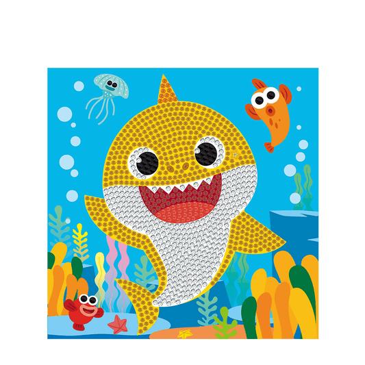 DIAMOMD DOTZ ΚΑΤΑΣΚΕΥΗ ΨΗΦΙΔΩΤΟ BOX 28x28cm BIG DOTZBOX BABY SHARK