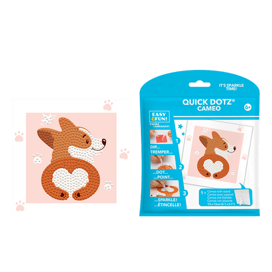 DIAMOND DOTZ ΚΑΤΑΣΚΕΥΗ ΨΗΦΙΔΩΤΟ ΚΑΔΡΑΚΙ BLISTER 13x13cm QUICK DOTZ LOVE