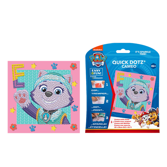 DIAMOND DOTZ ΚΑΤΑΣΚΕΥΗ ΨΗΦΙΔΩΤΟ ΚΑΔΡΑΚΙ BLISTER 13x13cm QUICK DOTZ PAW PATROL