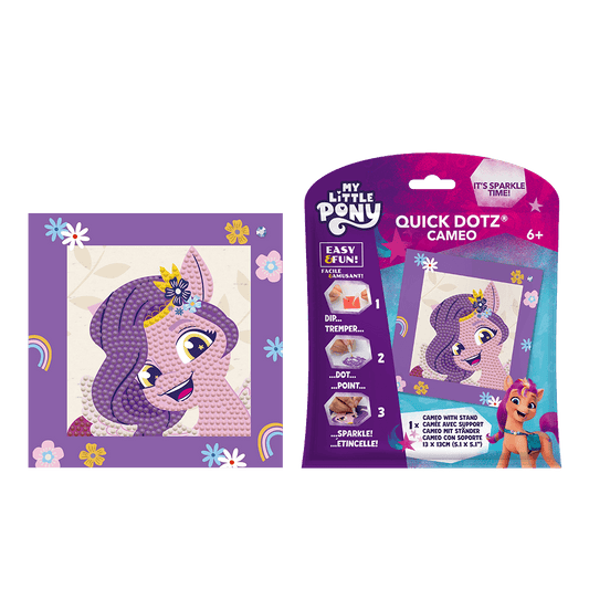 DIAOND DOTZ ΚΑΤΑΣΚΕΥΗ ΨΗΦΙΔΩΤΟ ΚΑΔΡΑΚΙ BLISTER 13x13cm QUICK DOTZ MY LITTE PONY