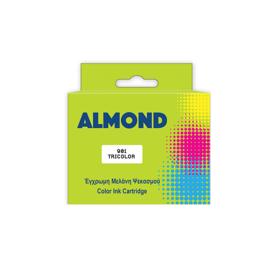 ALMOND INK ΣΥΜΒΑΤΟ ΜΕ HP #901 TRICOLOR 12ml (A) #CC656AE