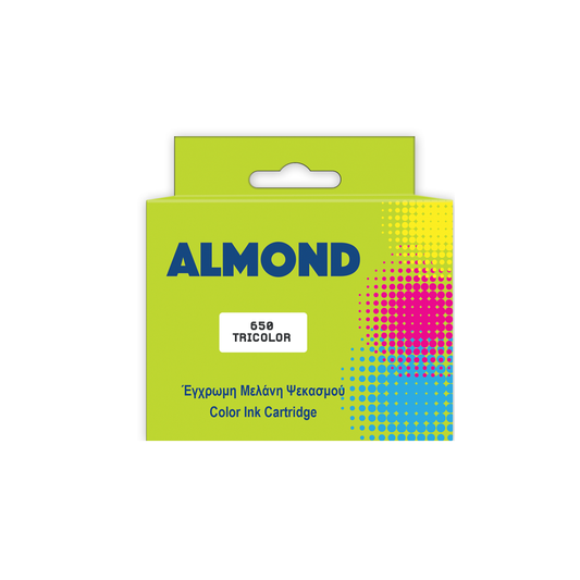 ALMOND INK ΣΥΜΒΑΤΟ ΜΕ HP #650 TRICOLOR 8ml (A) #CZ102AE