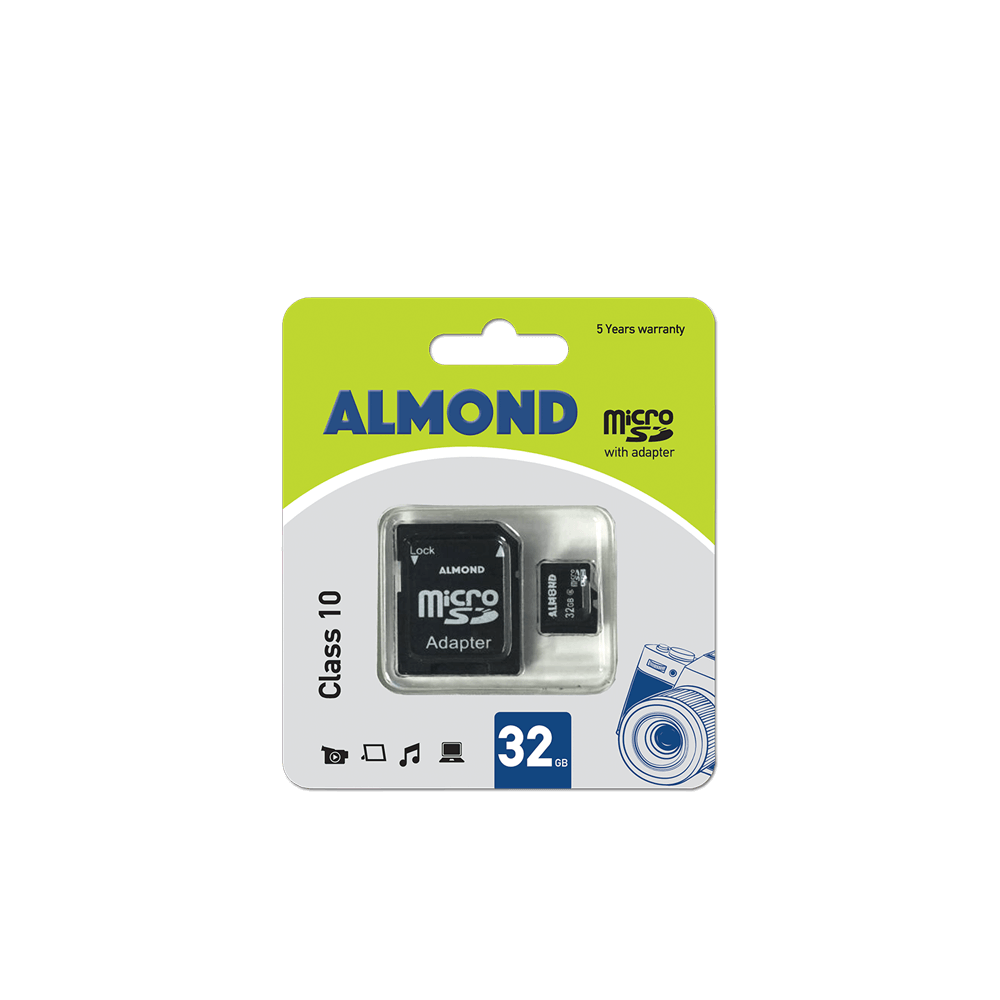 ALMOND ΜΝΗΜΗ MICRO SD ΜΕ ΑΝΤΑΠΤΟΡΑ MSD 32GB CLASS 10