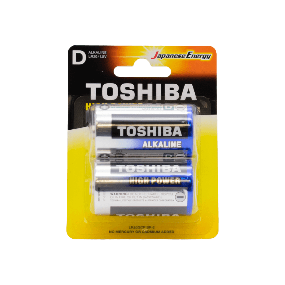 TOSHIBA ΜΠΑΤΑΡΙΕΣ LR 20 D ΑΛΚΑΛΙΚΕΣ ΜΕΓΑΛΕΣ 2 ΤΕΜΑΧΙΑ