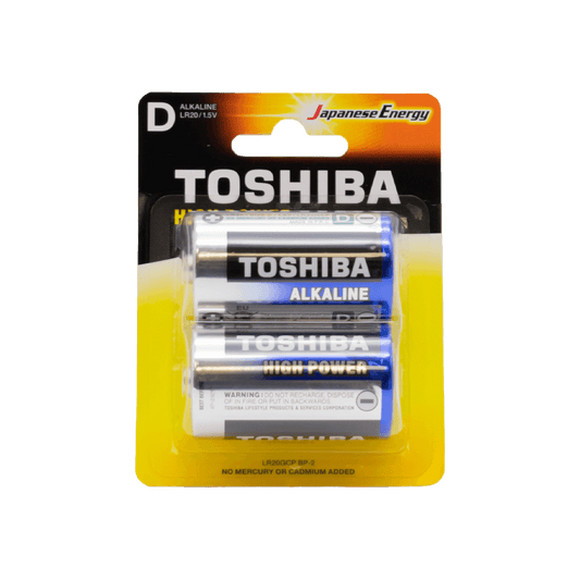 TOSHIBA ΜΠΑΤΑΡΙΕΣ LR 20 D ΑΛΚΑΛΙΚΕΣ ΜΕΓΑΛΕΣ 2 ΤΕΜΑΧΙΑ
