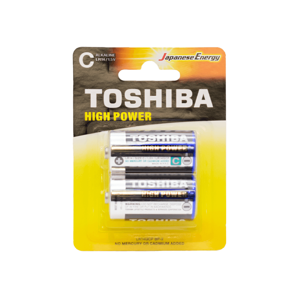 TOSHIBA ΜΠΑΤΑΡΙΕΣ LR 14 C ΑΛΚΑΛΙΚΕΣ ΜΕΣΑΙΕΣ 2 ΤΕΜΑΧΙΑ