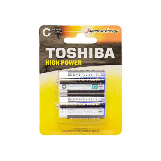 TOSHIBA ΜΠΑΤΑΡΙΕΣ LR 14 C ΑΛΚΑΛΙΚΕΣ ΜΕΣΑΙΕΣ 2 ΤΕΜΑΧΙΑ