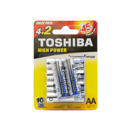 TOSHIBA ΜΠΑΤΑΡΙΕΣ ΑΛΚΑΛΙΚΕΣ AA 4+2 ΤΕΜΑΧΙΑ