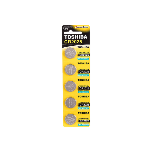 TOSHIBA ΜΠΑΤΑΡΙΕΣ COINS CR-2025 ΛΙΘΙΟΥ 5 ΤΕΜΑΧΙΑ