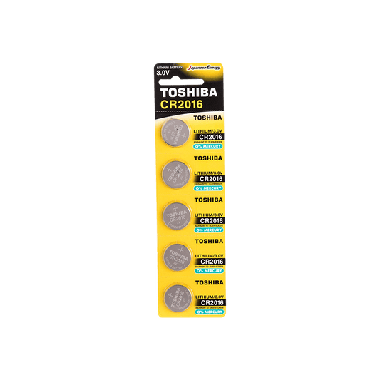 TOSHIBA ΜΠΑΤΑΡΙΕΣ COINS ΛΙΘΙΟΥ CR-2016 5 ΤΕΜΑΧΙΑ
