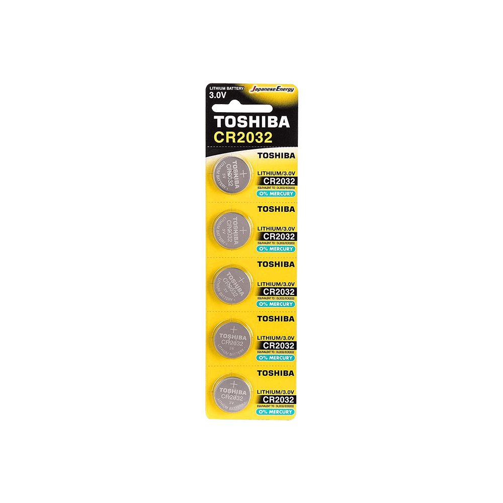 TOSHIBA ΜΠΑΤΑΡΙΕΣ COINS CR-2032 ΛΙΘΙΟΥ 5 ΤΕΜΑΧΙΑ