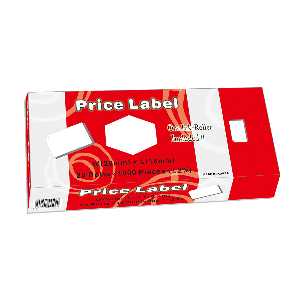MOTEX ΕΤΙΚΕΤΕΣ ΑΥΤΟΚΟΛΛΗΤΕΣ 26x16mm ΛΕΥΚΕΣ 20 ΡΟΛΑ 1000 ΤΕΜΑΧΙΑ