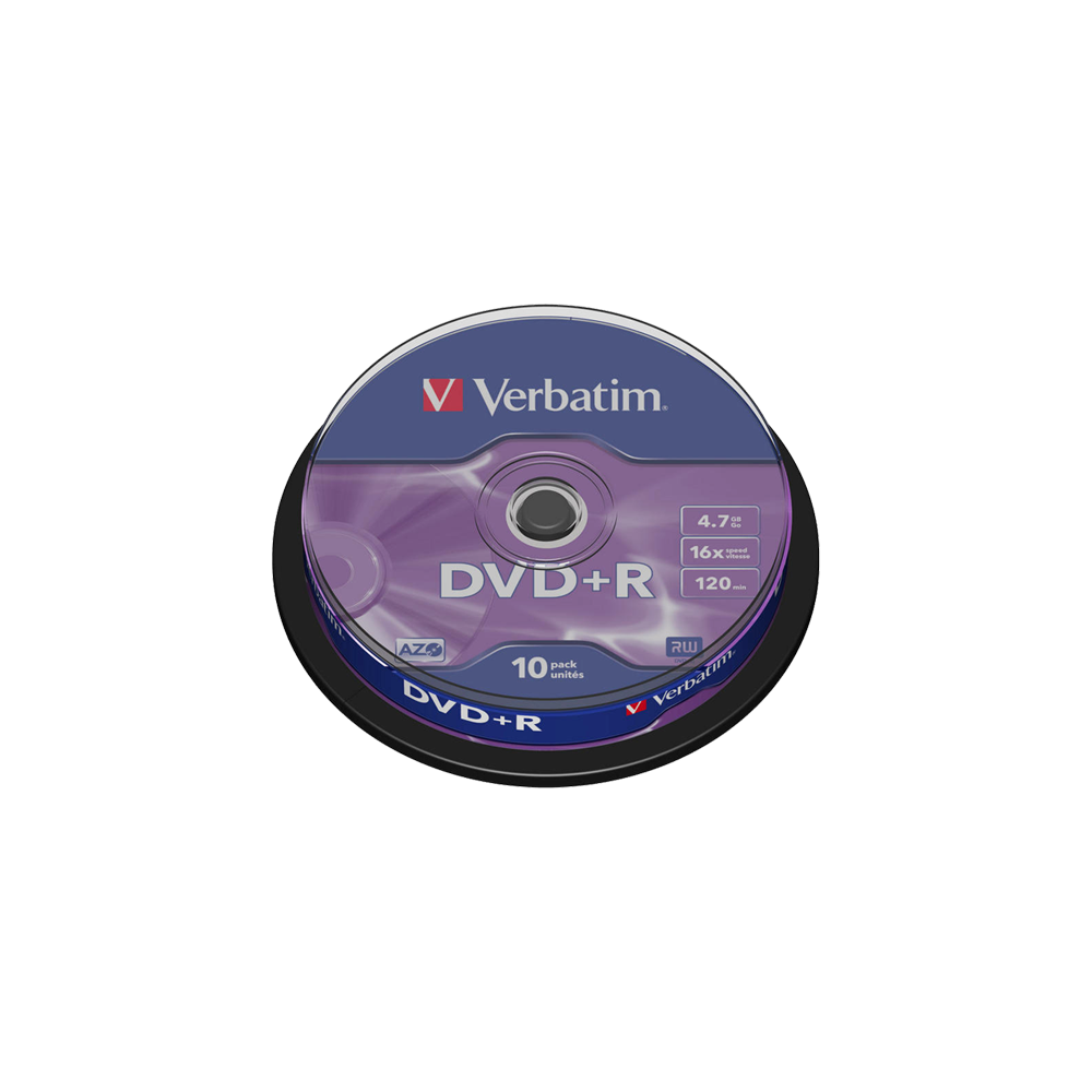 VERBATIM DVD+R 4.7GB 16X CAKEBOX 10 ΤΕΜΑΧΙΑ